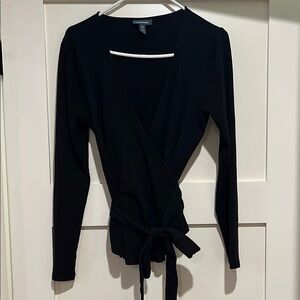Black ModCloth wrap sweater